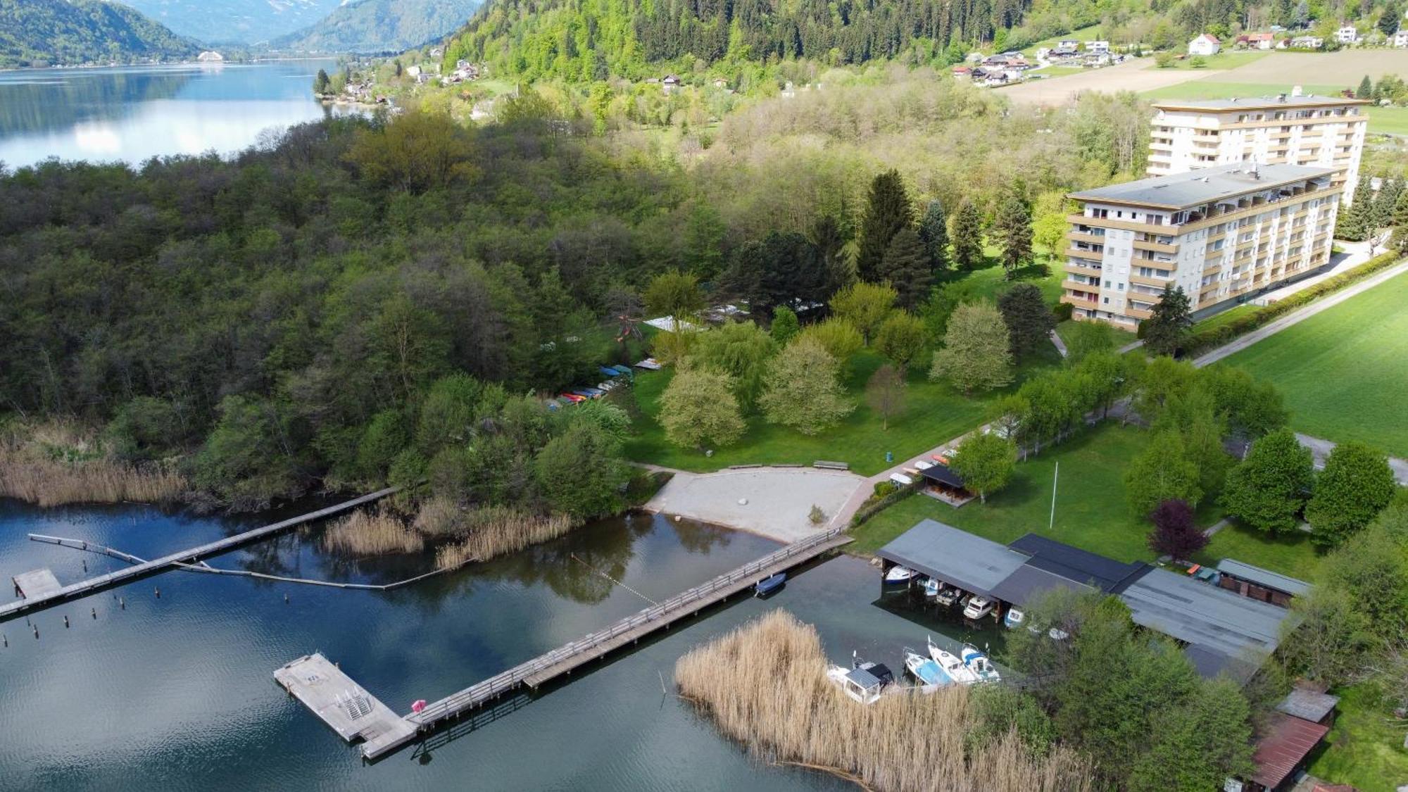 Ct-Gold Penthouse Bodensdorf Amatera Privater Seezugang Hallenbad, Skiarena Gerlitzen Exteriér fotografie